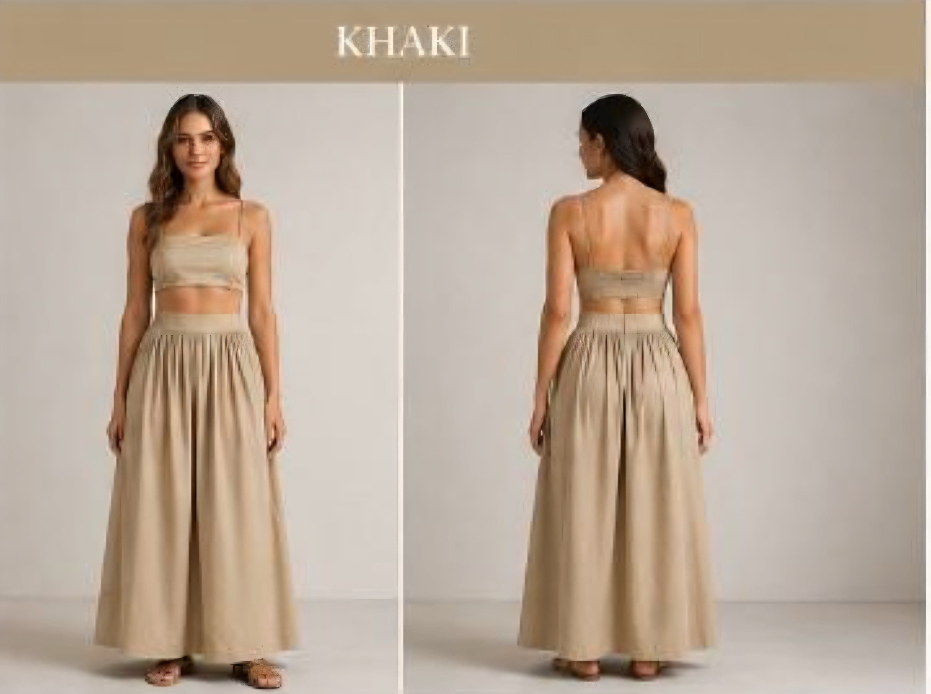 Petal Drift Cotton Camisole and Maxi Skirt Set