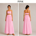 Petal Drift Cotton Camisole and Maxi Skirt Set