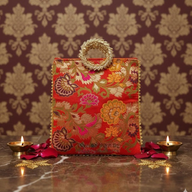 Angoori Matka Embroidered Potli Bag
