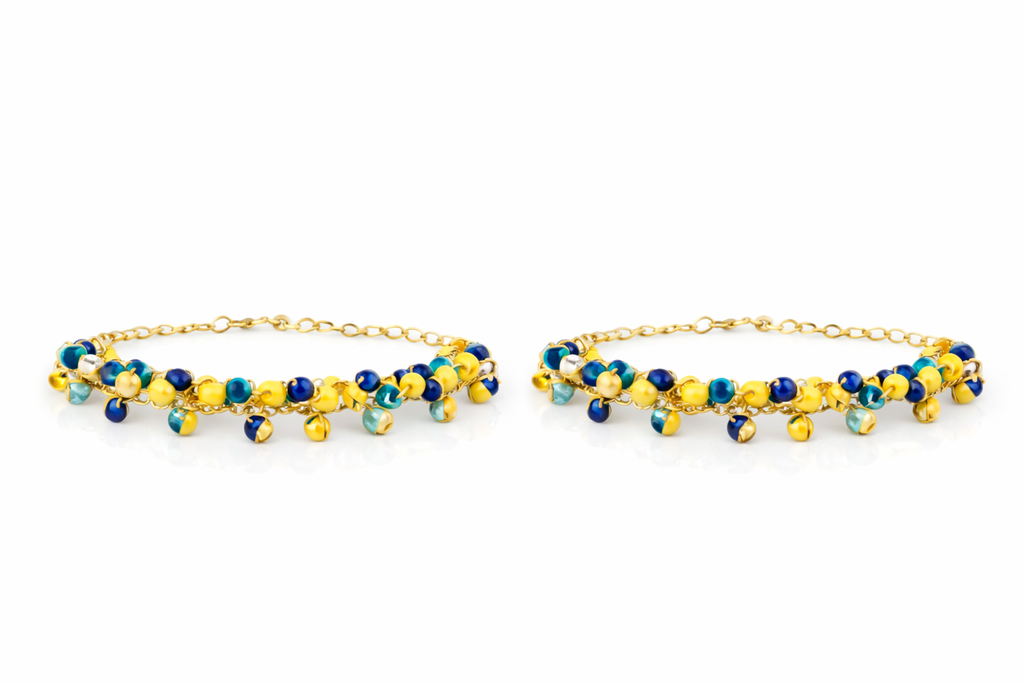 Kurti Silk-Cotton Set - 4 Mid Summer Chime