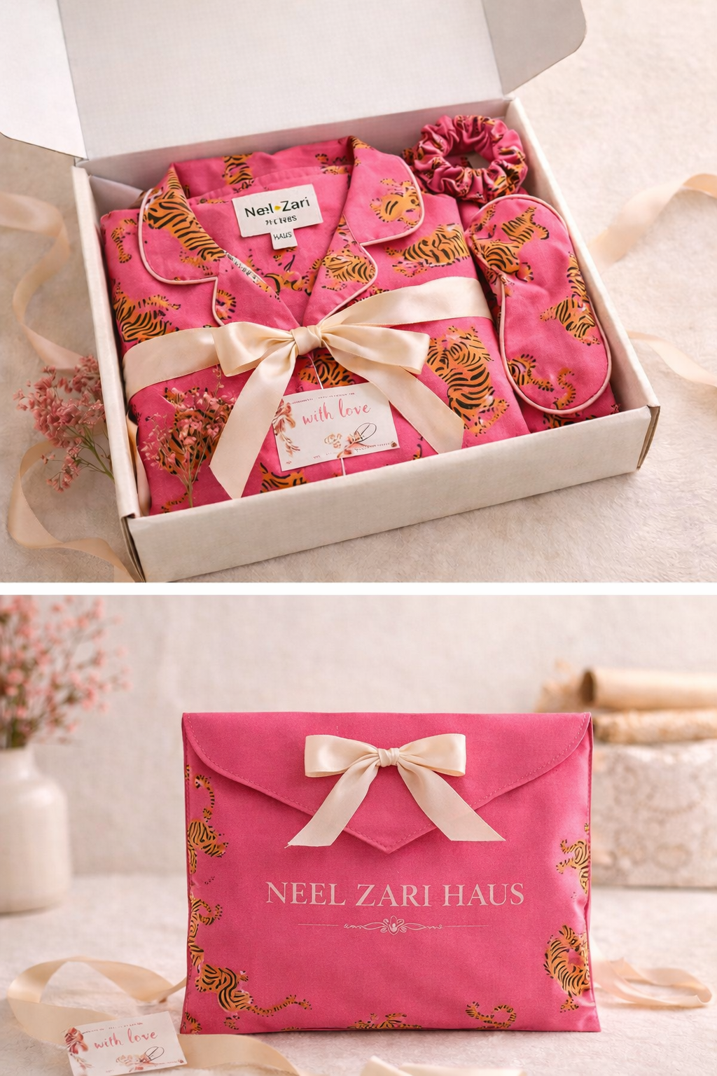 Pink Safari Pajama Set