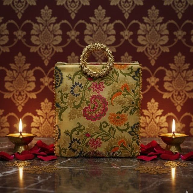 Angoori Matka Embroidered Potli Bag