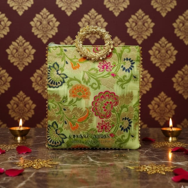 Angoori Matka Embroidered Potli Bag