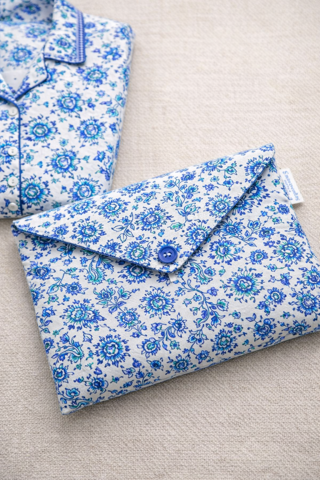 Silk-Cotton Pajamas- Paris Bloom